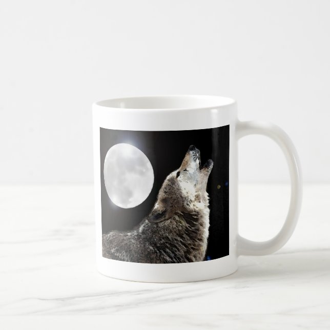 Taza De Café Wolf & Moon (Derecha)