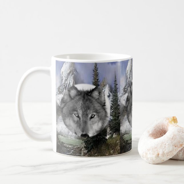 Taza De Café Wolf Mug (Con donut)