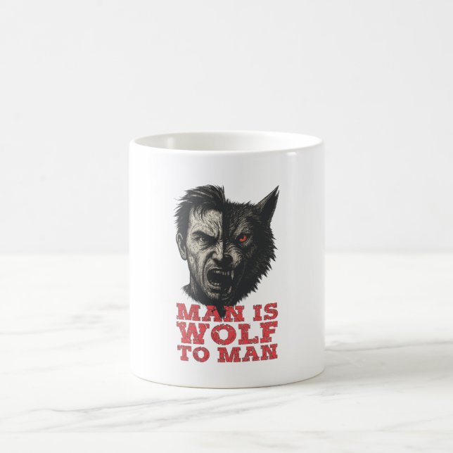 Taza De Café Wolf to Man (Centro)