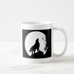 Taza De Café Wolf y Moon Silhoutte