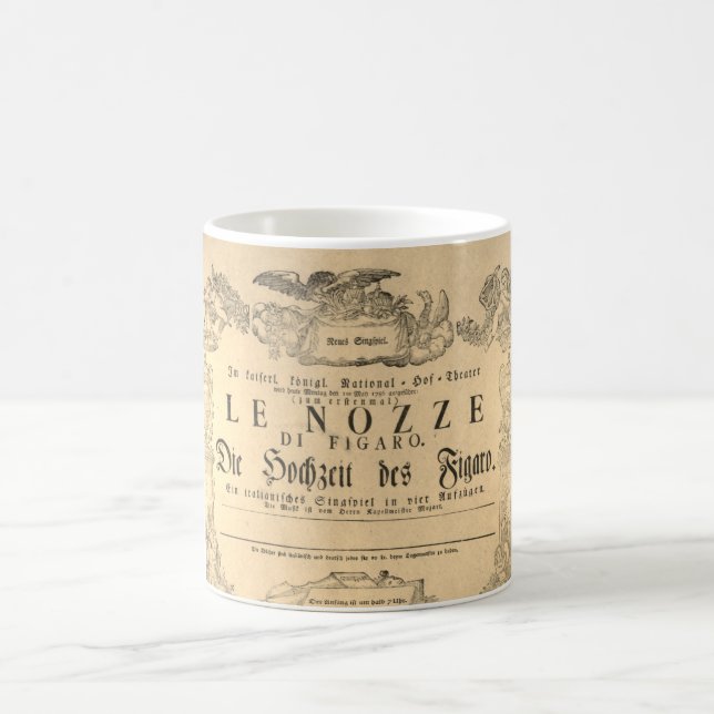 Taza De Café Wolfgang Amadeus Mozart Le Nozze di Figaro (Centro)