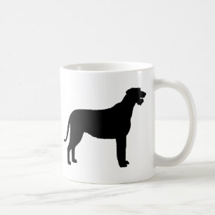 Taza De Café Wolfhound irlandés (en negro)