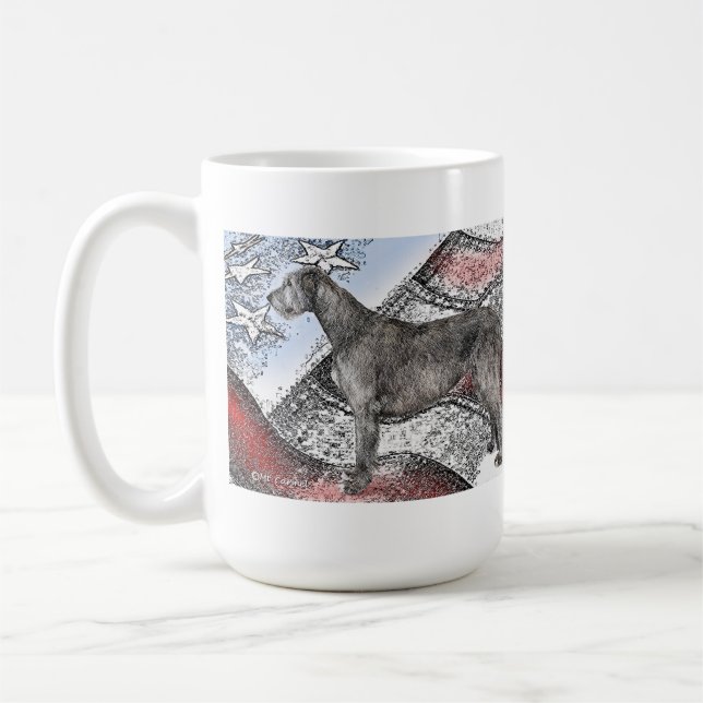 Taza De Café Wolfhound irlandés patriótico (Izquierda)