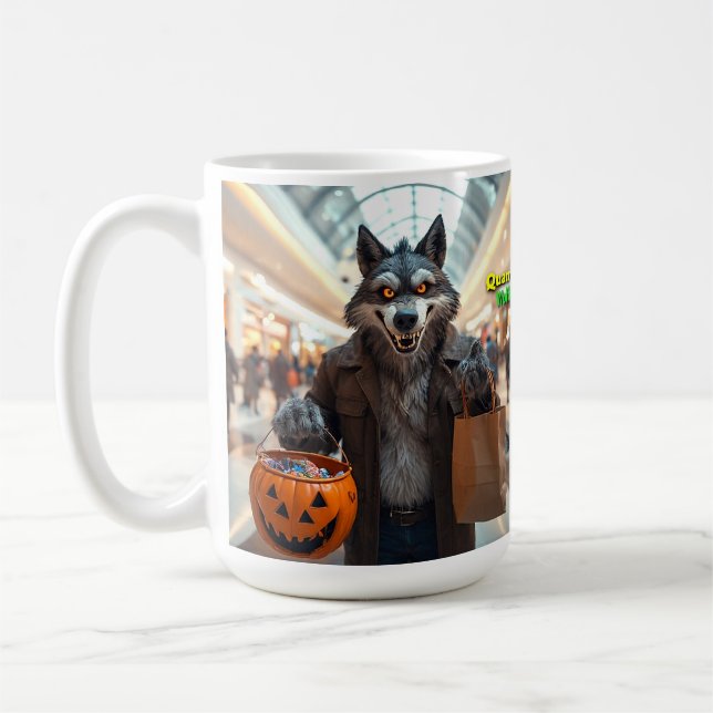 Taza De Café Wolfie Goes Shopping Mug (Izquierda)