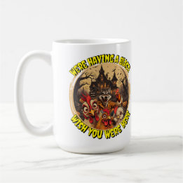 Taza De Café "Wolfman Manor Selfie" Cheesy Chicken