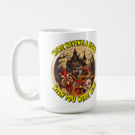 Taza De Café "Wolfman Manor Selfie" Cheesy Chicken