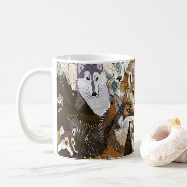 Taza De Café Wolves of Belette Le Pink (Con donut)