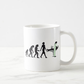 Taza De Café woman female evolution of dentist