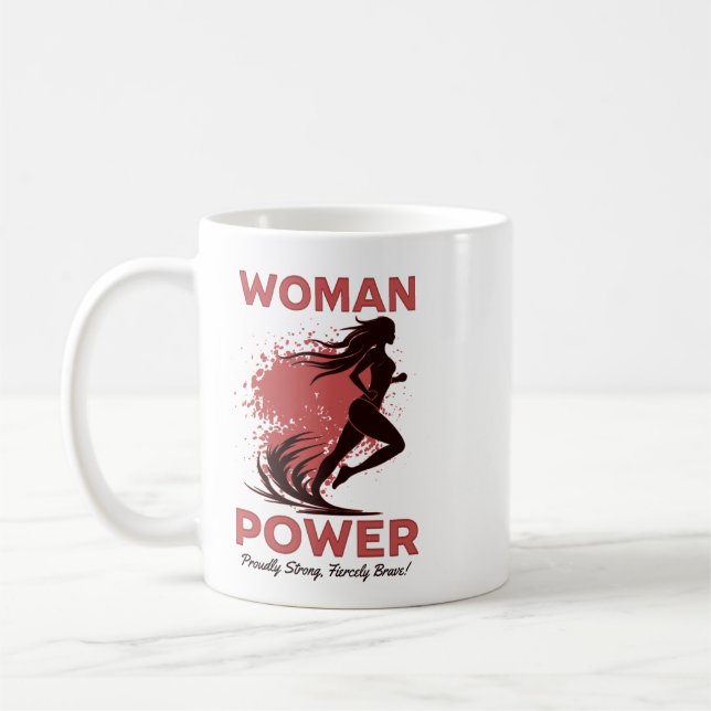Taza De Café Woman Power Inspirational Mug (Izquierda)