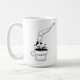Taza De Café woman swimming in coffee cup