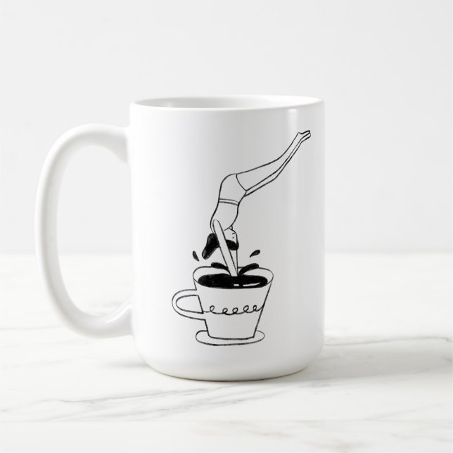 Taza De Café woman swimming in coffee cup (Izquierda)