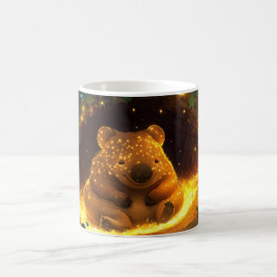 Taza De Café wombat avec une fourrure orange