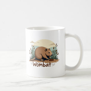 Taza De Café Wombat Bliss: Un viaje al corazón de Australia