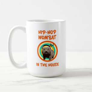 Taza De Café Wombat divertido de Hip-hop en la casa