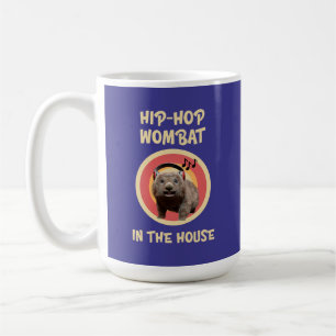 Taza De Café Wombat divertido de Hip-hop en la casa