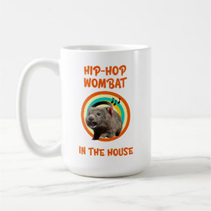 Taza De Café Wombat divertido de Hip-hop en la casa