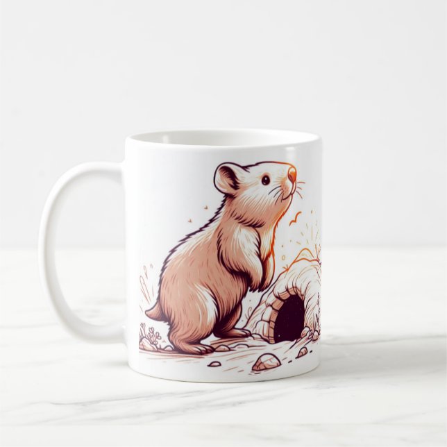 Taza De Café Wombat Wonderland Mug" (Izquierda)