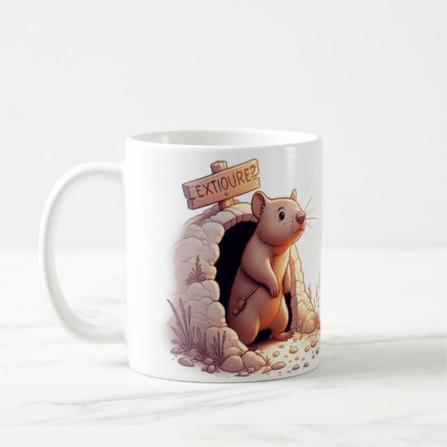Taza De Café Wombat Wonderland Mug" (Izquierda)