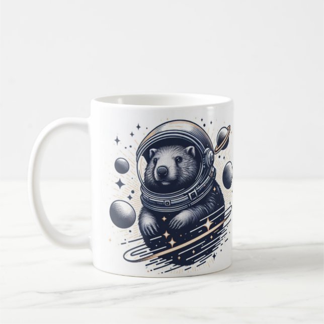 Taza De Café Wombat Wonderland Mug" (Izquierda)