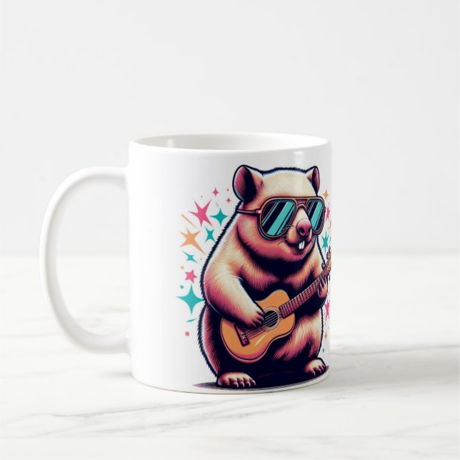 Taza De Café Wombat Wonderland Mug" (Izquierda)