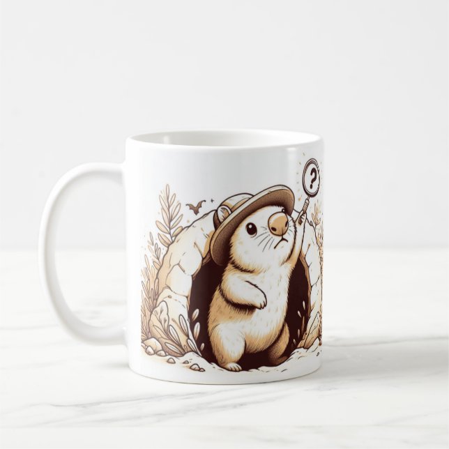 Taza De Café Wombat Wonderland Mug" (Izquierda)