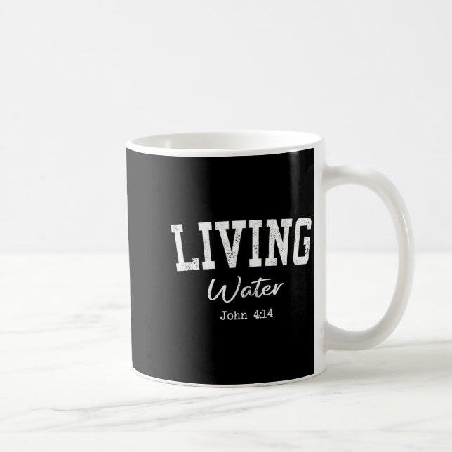 Taza De Café Women Christian Shirts Living Water Bible Worship  (Derecha)
