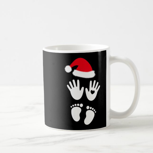 Taza De Café Womens Baby Bump First Christmas  (Derecha)