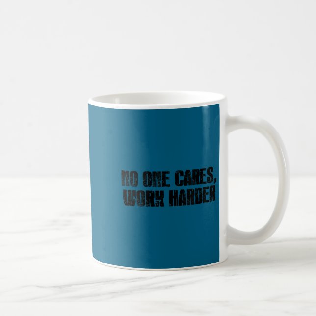 Taza De Café Womens Cares Work Harder Gym Motivation Fitness Tr (Derecha)