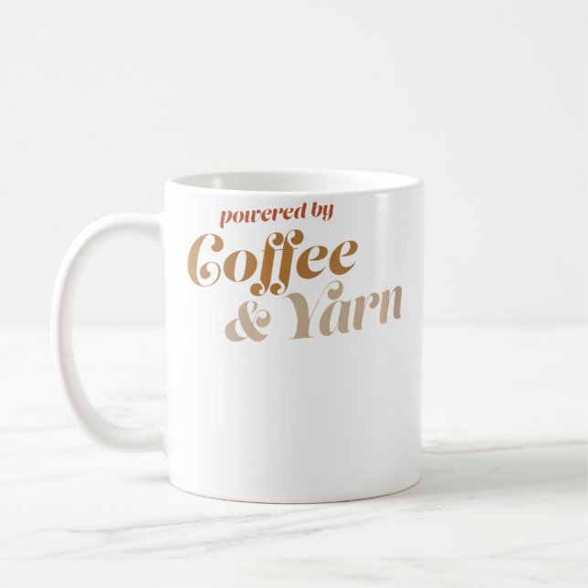 Taza De Café Womens Coffee And Yarn Funny Knitting Sewing Quilt (Izquierda)