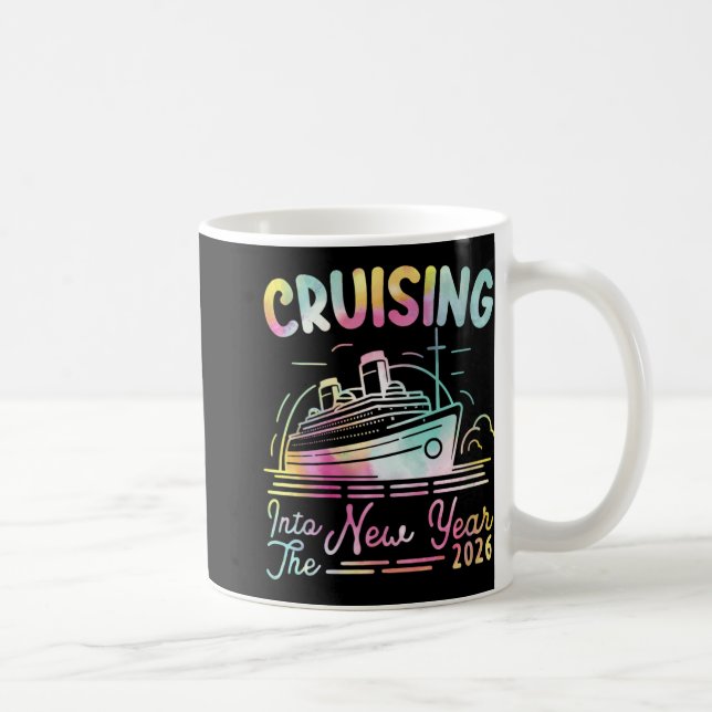 Taza De Café Womens Cruising Into New Year 2026 Countdown Party (Derecha)