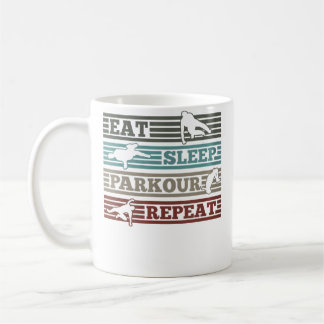 Taza De Café Womens Eat Sleep Parkour Repeat Runner Parkour