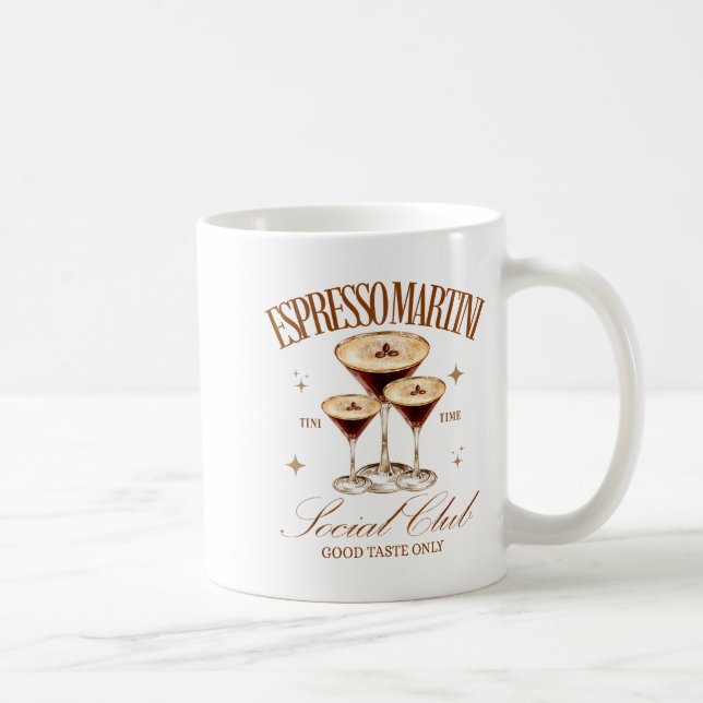 Taza De Café Womens Espresso Martini Social Club Drinking Tail  (Derecha)