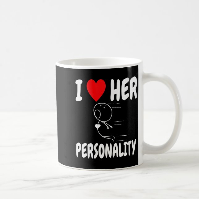 Taza De Café Women's Funny Valentine's Day Couple Matching I Lo (Derecha)