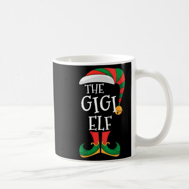 Taza De Café Womens Gigi Elf Xmas Matching Pajamas Group Christ (Derecha)