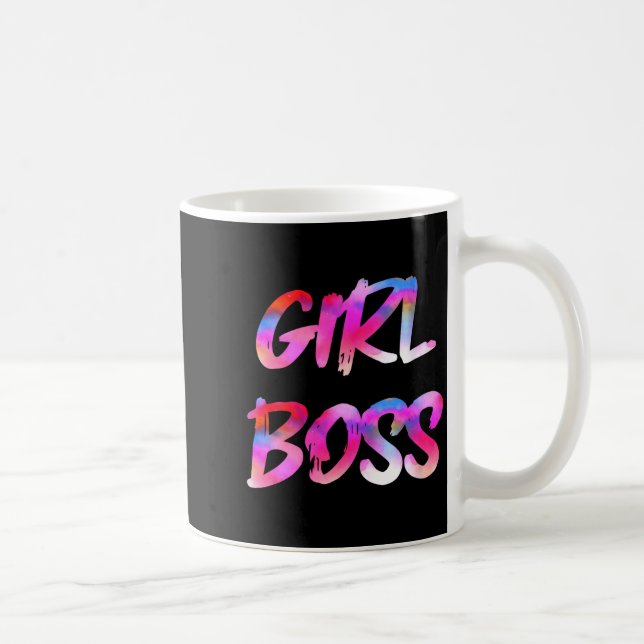 Taza De Café Womens Girl Boss V-neck  (Derecha)