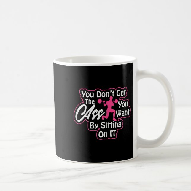 Taza De Café Womens Glutes Workout Day Insrational Motivational (Derecha)