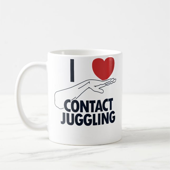 Taza De Café Womens I Love Contact Juggling Ball Professional C (Izquierda)