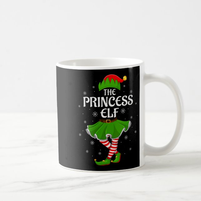 Taza De Café Womens Princess Elf Christmas Family Girls Women E (Derecha)