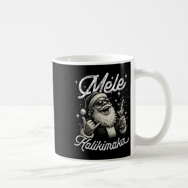 Taza De Café Womens Retro Mele Kalikimaka Hawaiian Christmas Ta (Derecha)