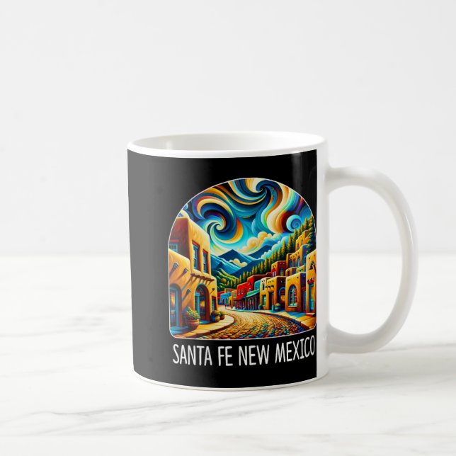 Taza De Café Womens Santa Fe New Mexico - Expressionism Art - V (Derecha)