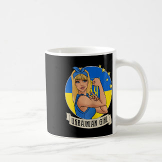 Taza De Café Womens Ukrainian Girl Ukraine Flag Merchandise Ukr