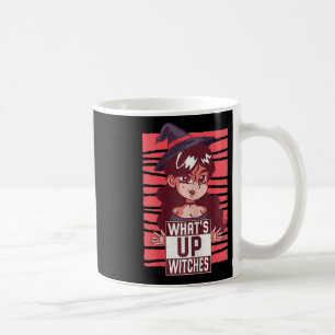 Taza De Café Womens's Up Witches mujeres Chica de calabaza Wi-F
