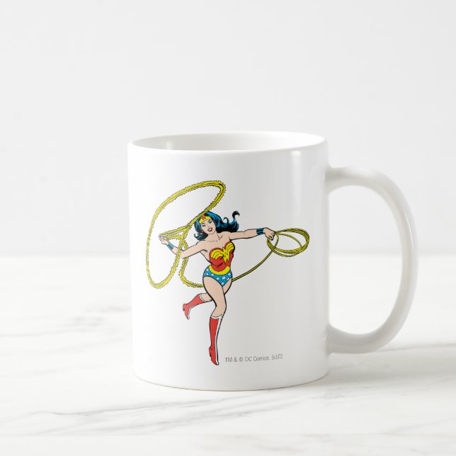 Taza De Café Wonder Woman Swinging Lasso (Derecha)