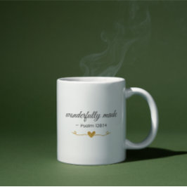 Taza De Café Wonderfully Made – Psalm 139:14 Mug