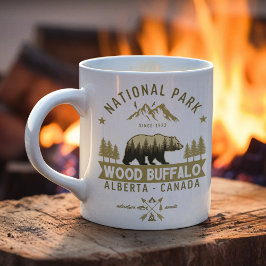 Taza De Café Wood Buffalo National Park Vintage Bear
