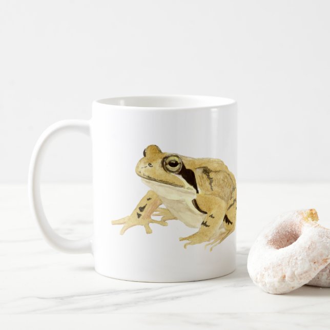 Taza De Café Wood Frog (Con donut)