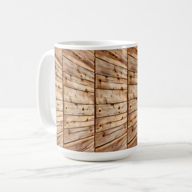 Taza De Café Wood Grain (Anverso izquierdo)