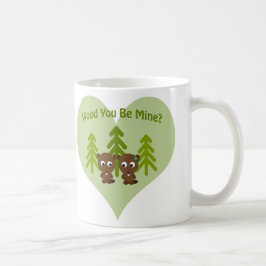Taza De Café Wood You Be Mine Beaver Love