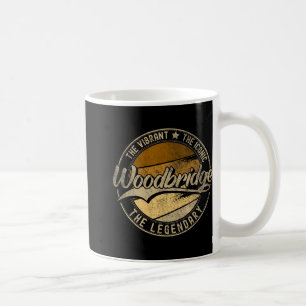 Taza De Café Woodbridge Nj Nueva Jersey Antiguo Deteriorado
