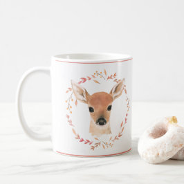 Taza De Café Woodland Animals Baby Deer Watercolor Cute Sweet